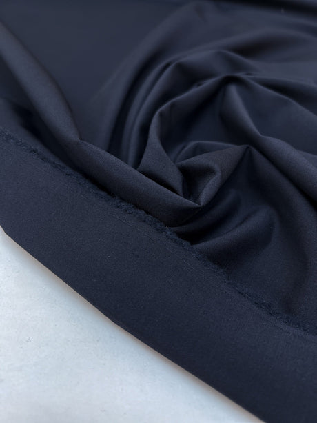 Blue Wool Nylon Elastane Woven