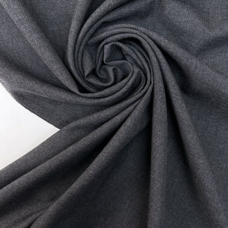 Wool Fabric Melange Gray