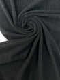 Wool Crepe Melange Gray Stretch