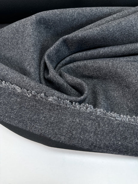Wool Polyamide Tweed Gray