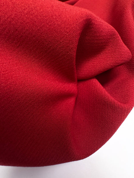 Polyamide Elastane Plain Red Fabric