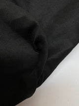 Viscose Elastane Plain Weave Black Suiting