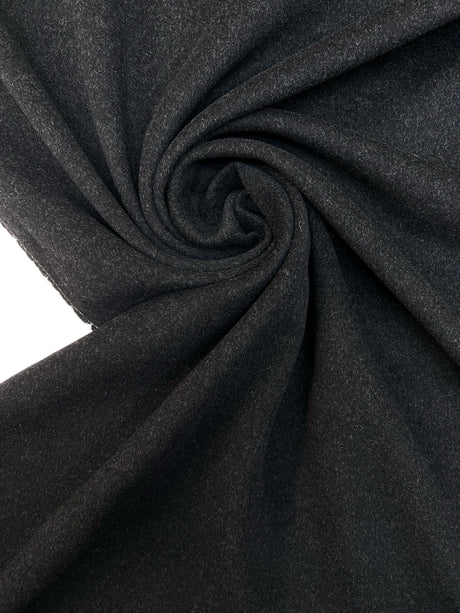 Wool Tweed Melange Gray Black