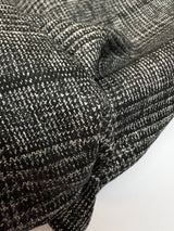 Tweed Suit Fabric Gray Black