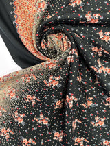 Printed Floral Wool Blend Twill