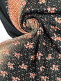 Printed Floral Wool Blend Twill