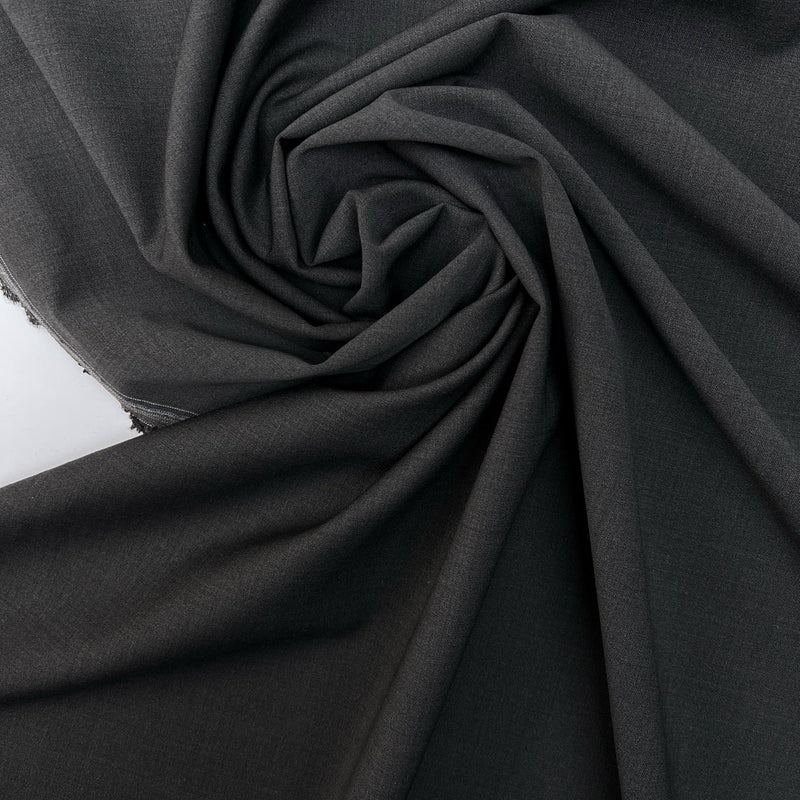 Italian Melange Wool Stretch Suiting Fabric