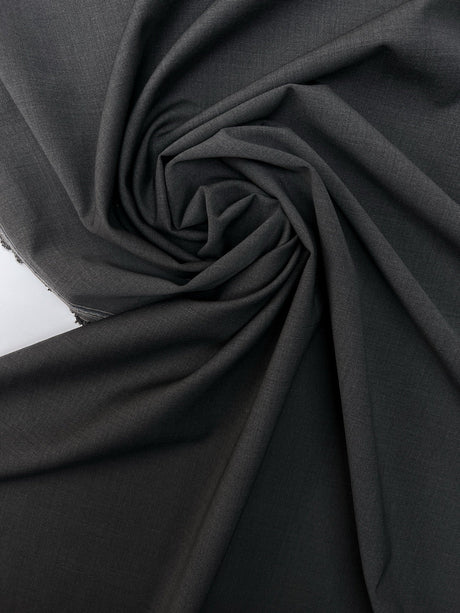 Italian Melange Wool Stretch Suiting Fabric