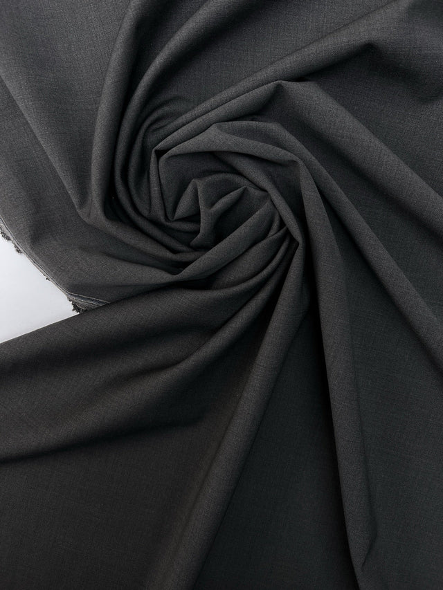 Italian Melange Wool Stretch Suiting Fabric