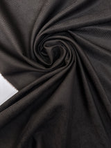 Wool Silk Jacquard Fabric Gray Black