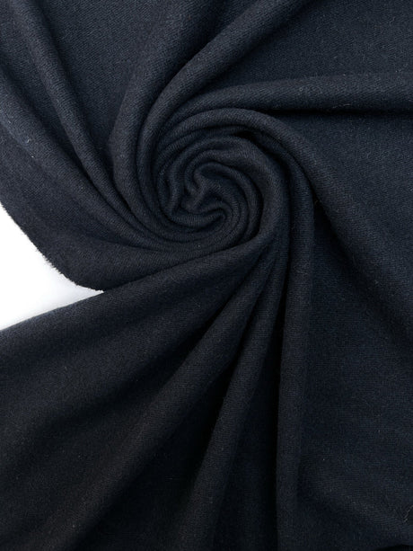 Wool Tweed Fabric Blue Black