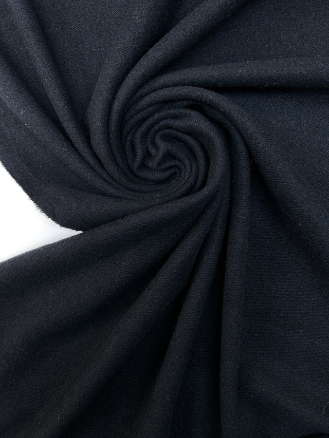 Wool Tweed Fabric Blue Black