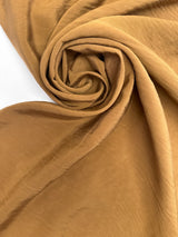 Viscose Nylon Crinkled Woven Brown