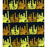 Njoya’s Might 100% Cotton Fabric - Brown, Yellow, Black Double-Sided Print, 46" Width (Per Yard)