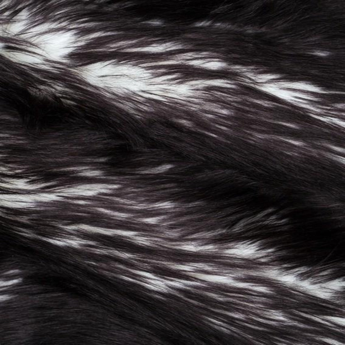 Snow Luxury Two Tone Shaggy Faux Fur Fabric - Acrylic Polyester Faux Fur Fabric, Two Tone Shaggy, 60" Width (1 Yard)