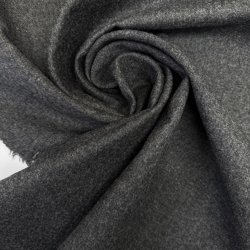 Wool Cotton Tweed Gray Shade