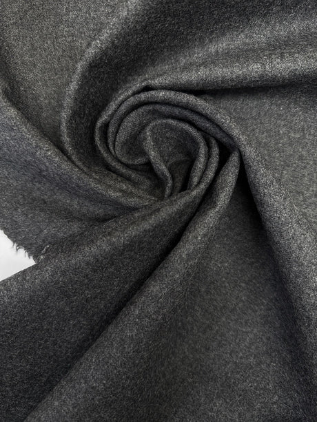 Wool Cotton Tweed Gray Shade