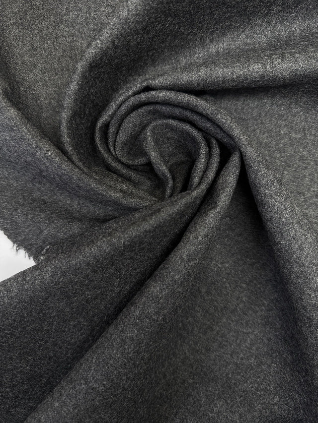Wool Cotton Tweed Gray Shade