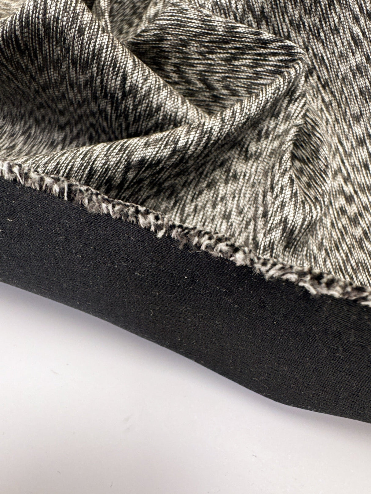 Cotton Woven Abstract Gray-Brown Fabric