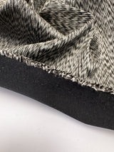 Cotton Woven Abstract Gray-Brown Fabric