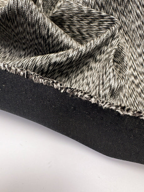 Cotton Woven Abstract Gray-Brown Fabric
