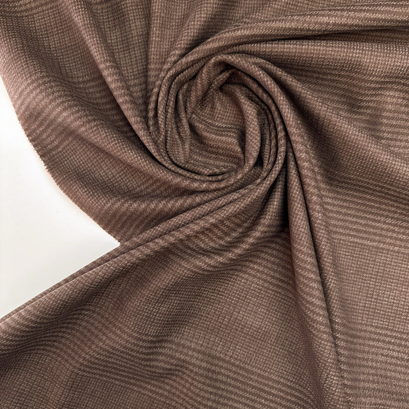 Cotton Brown Houndstooth Fabric