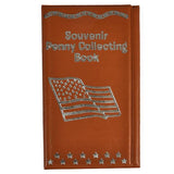 American Flag Souvenir Penny Collecting Book Red, 1 Each