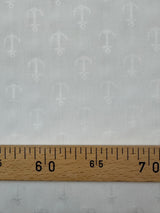 Cotton Fil Coupé Jacquard White