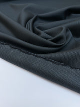 Cotton Wool Jacquard Gray Black Fabric