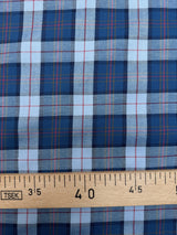 Blue Cotton Tweed