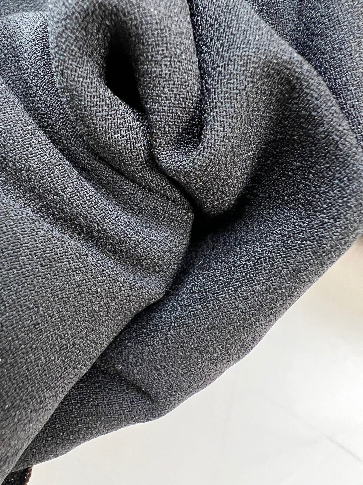Polyurethane Viscose Crepe Blue
