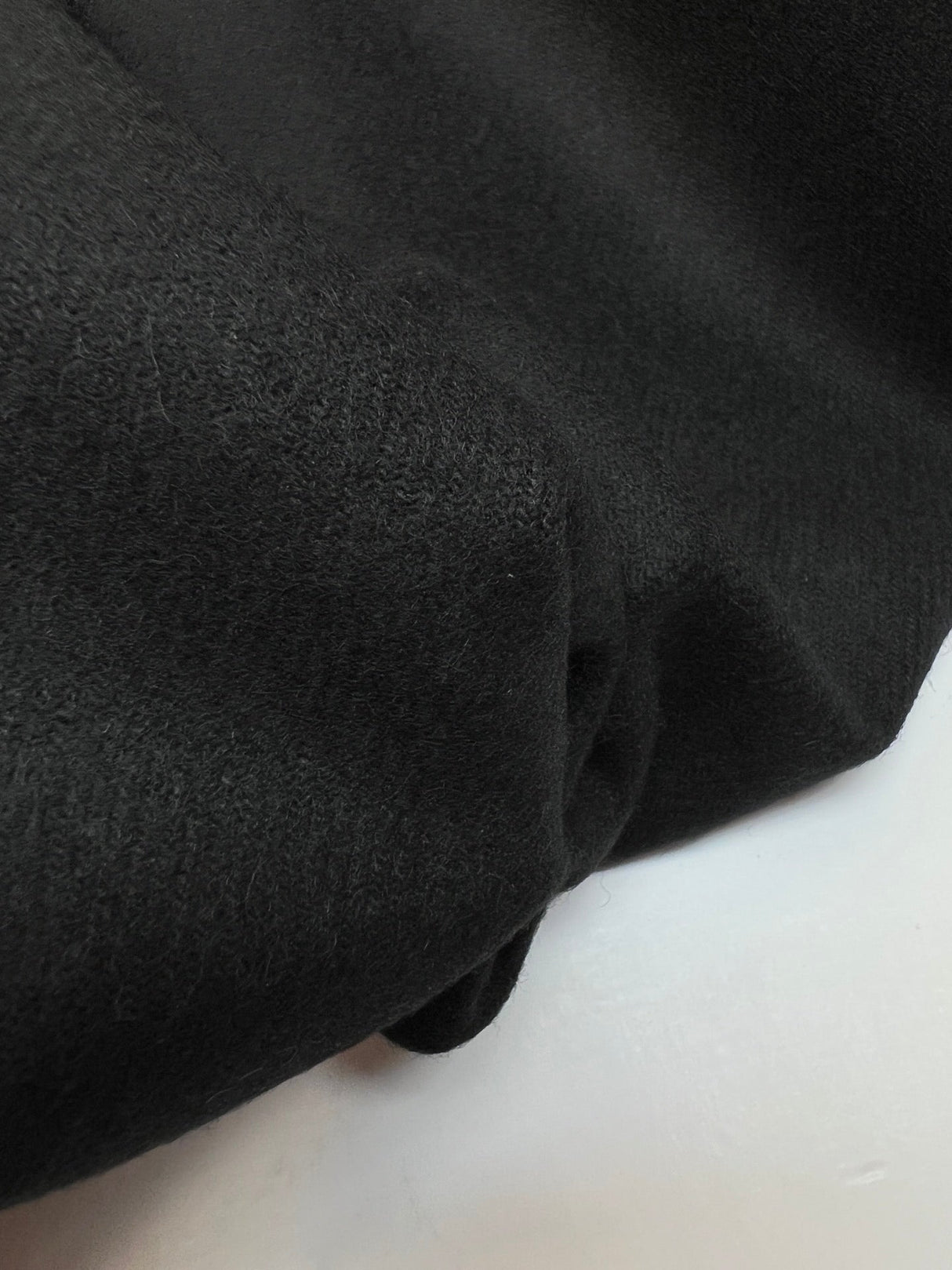 Wool Twill Fabric Black