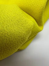 Yellow Bonded Wool Crepe Fabric