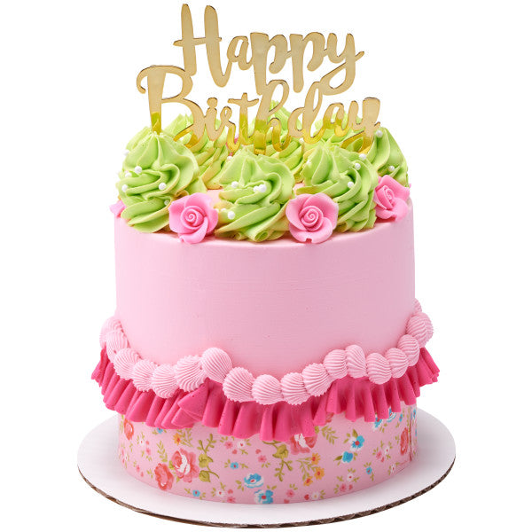 Pink 1" Rose Sugar Soft Premium Edible Decorations - 48 roses per order