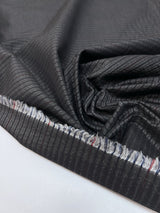 Cotton Striped Red Gray Fabric