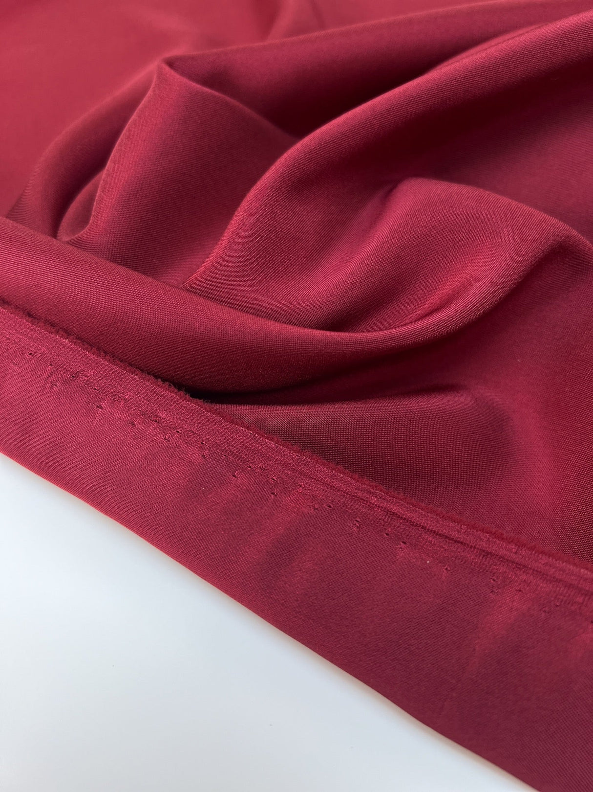 Viscose Blend Twill Lining Red Shade Stretch