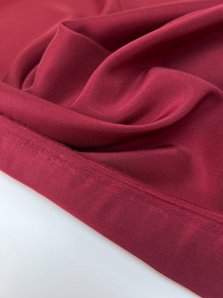 Viscose Blend Twill Lining Red Shade Stretch