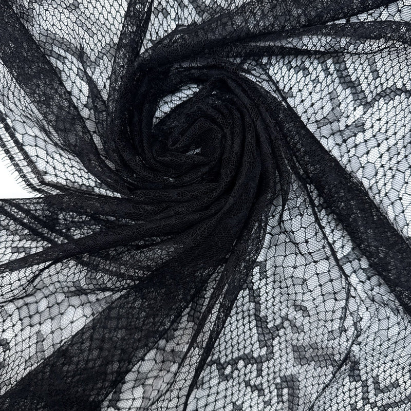 Black Viscose Lace