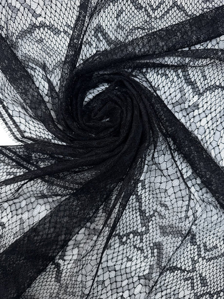 Black Viscose Lace