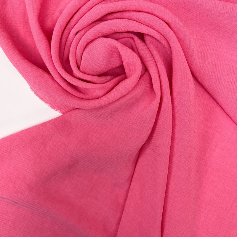 Pink Polyester Elastane Crepe
