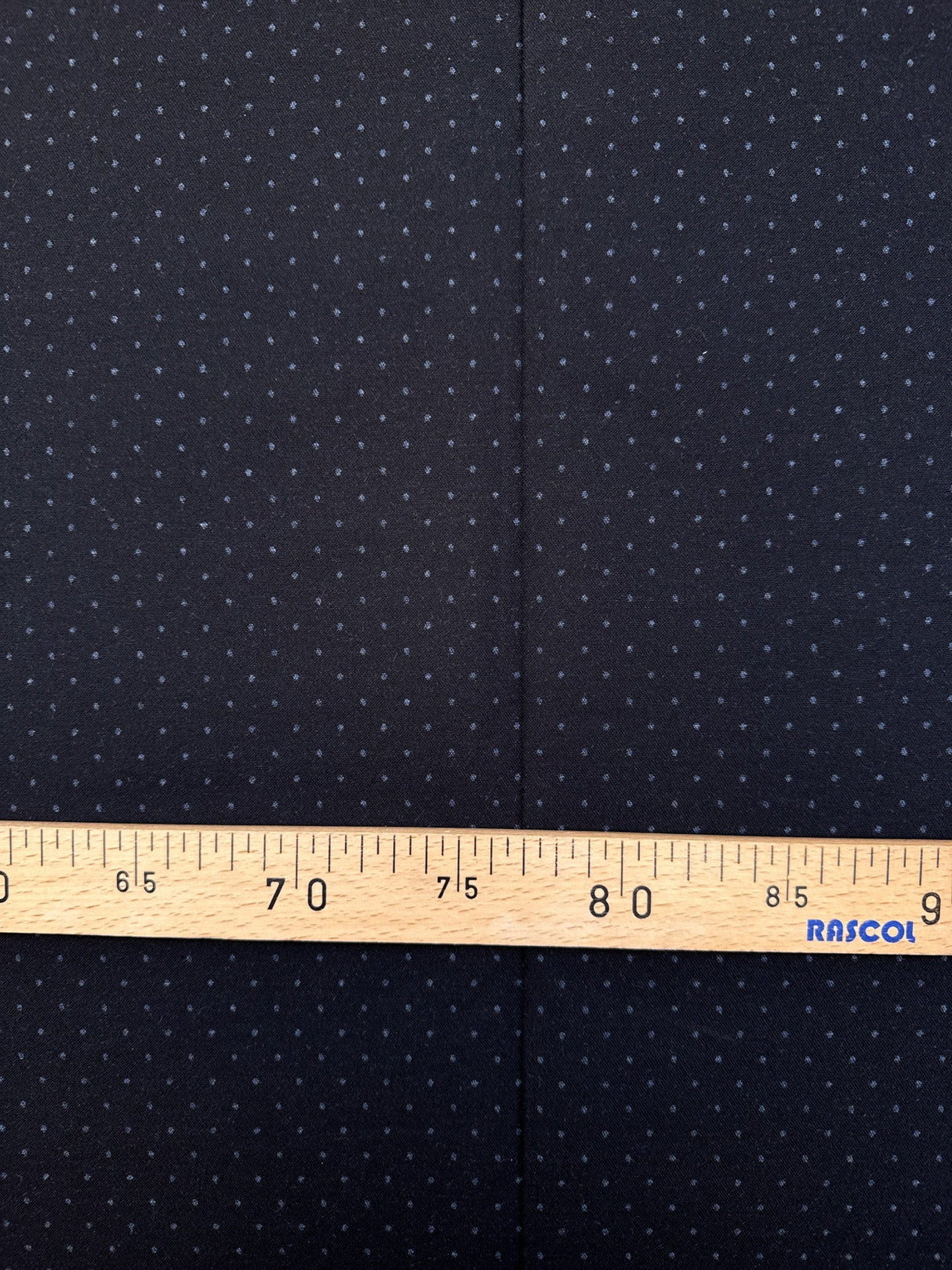 Cotton Jacquard Blue Polka Dot