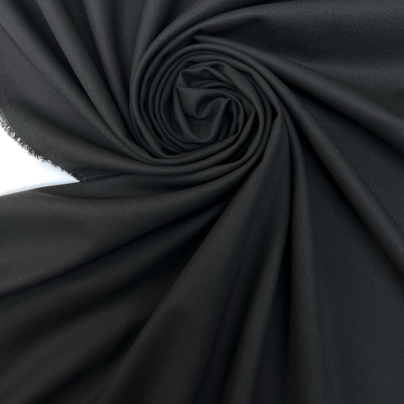 Black Suit Fabric With Elastane