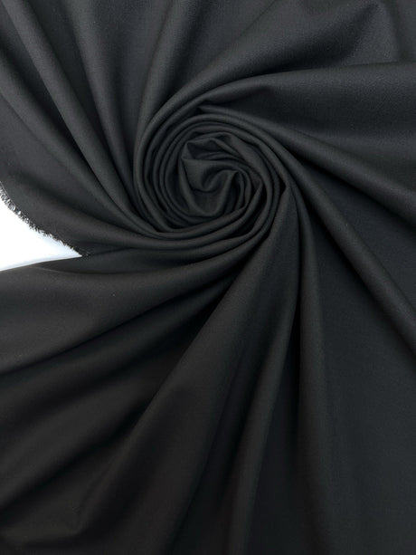 Black Suit Fabric With Elastane