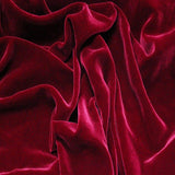 Silk Rayon Velvet Fabric - 80 Percent Rayon 20 Percent Silk, Velvet, 45" Width, 180 GSM (1 Yard)