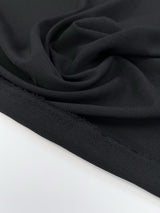 Black Polyester Crepe Fabric