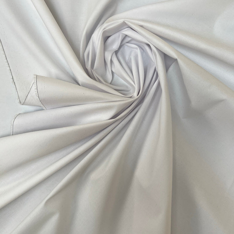 Viscose Elastane Plain Woven White