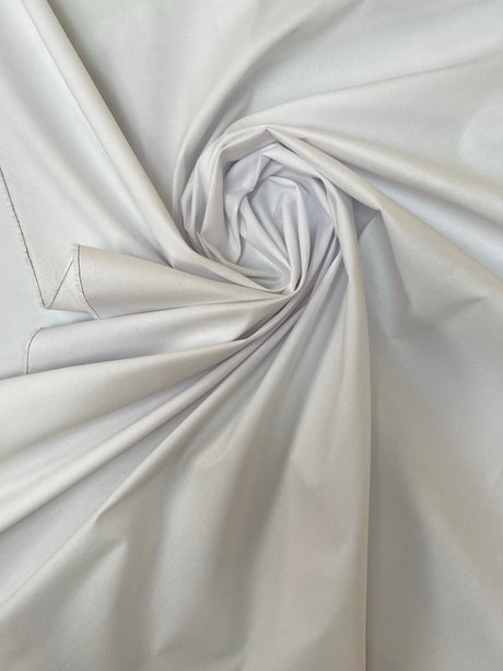 Viscose Elastane Plain Woven White