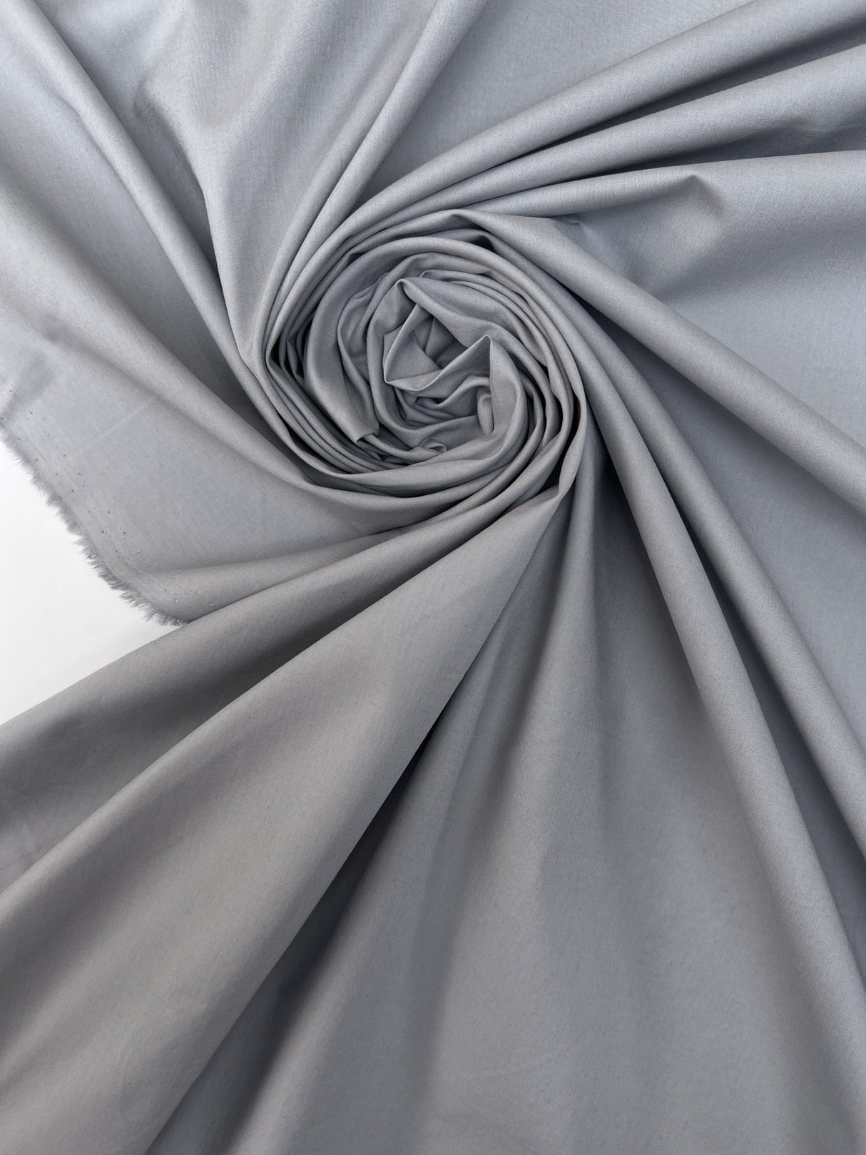 Italian Gray Cotton Poplin