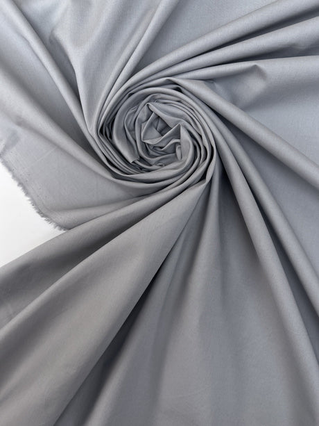 Italian Gray Cotton Poplin