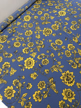 Silk Crepe Floral Printed Fabric